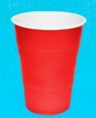 Vaso 16 bicolor rojo c/500 pz